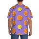 thumbnail image 3 of Fotbe Yellow Lemon And Orange Camisa Estampada de Manga Corta para Hombre, Casual de Verano, Estilo Playero, Sin Arrugas-3X-Large, 3 of 5