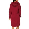 thumbnail image 3 of DYMADE Women Hooded Pockets Knee Length Sweater Casual Dress, 3 of 4