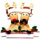 thumbnail image 2 of Hot6sl Liquidación de Ahorros de Verano Adorno Navideño de Familia de Renos con Bufandas Adorno Personalizado Adorno de Papá Noel, 2 of 4