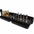 thumbnail image 3 of OOKWE Titanium Combination Drill Tap Bit Set 13 Pcs SAE & Metric Tap Bits Kit for Screw Thread Drilling Tapping HSS Durable, 3 of 10