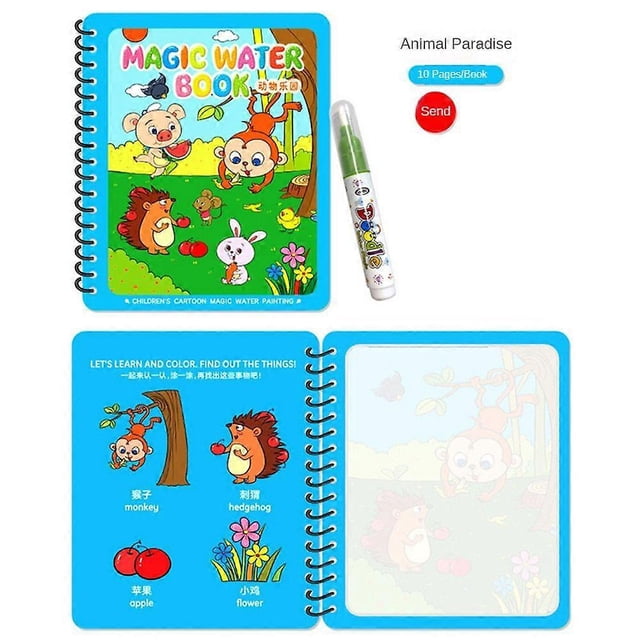 Upliftjoys Magic Water Book, Magic Water Painting Book, Paint with Water Books