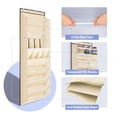 thumbnail image 3 of Organizador de zapatos FENTEC para colocar sobre la puerta, 68 bolsillos, 8 niveles, color beige, 3 of 8
