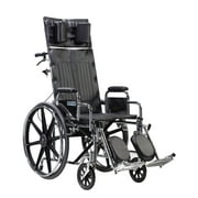 Drive Medical Sentra Reclining Wheelchair-Size:20" Seat,Style:Detachable Desk Arms