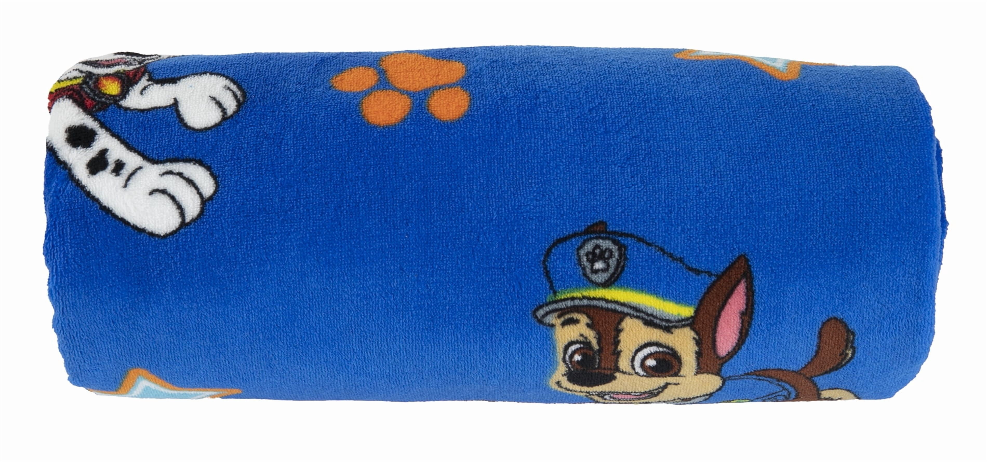 Paw Patrol Plush Toddler Blanket, Blue, 40"x50", Boy or Girl