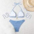thumbnail image 4 of Edvintorg Women's Triangle Bikini Halter String Bikini Set Two Piece Swimsuit Bathing Suit for Women, 4 of 4
