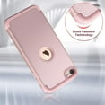 thumbnail image 3 of Heavy Duty Protection Case For Apple iPod Touch 5/6/7th Gen With Screen Protector, Rose Gold, 3 of 5