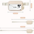 thumbnail image 3 of URSOFINE Belt Bag for Women & Men - Adjustable Crossbody Fanny Pack with 4 Pockets, Water-Resistant Sling Bag for Travel, Gym, Running & Daily Essentials (Gift Idea), Beige, 3 of 7
