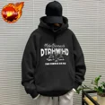 thumbnail image 3 of Sudadera con capucha para hombre, sudadera con capucha holgada con estampado de algodón para hombre, tops de alta calidad, ropa de calle vintage de los años 90, novedad y estilo coreano cálido, 3 of 5