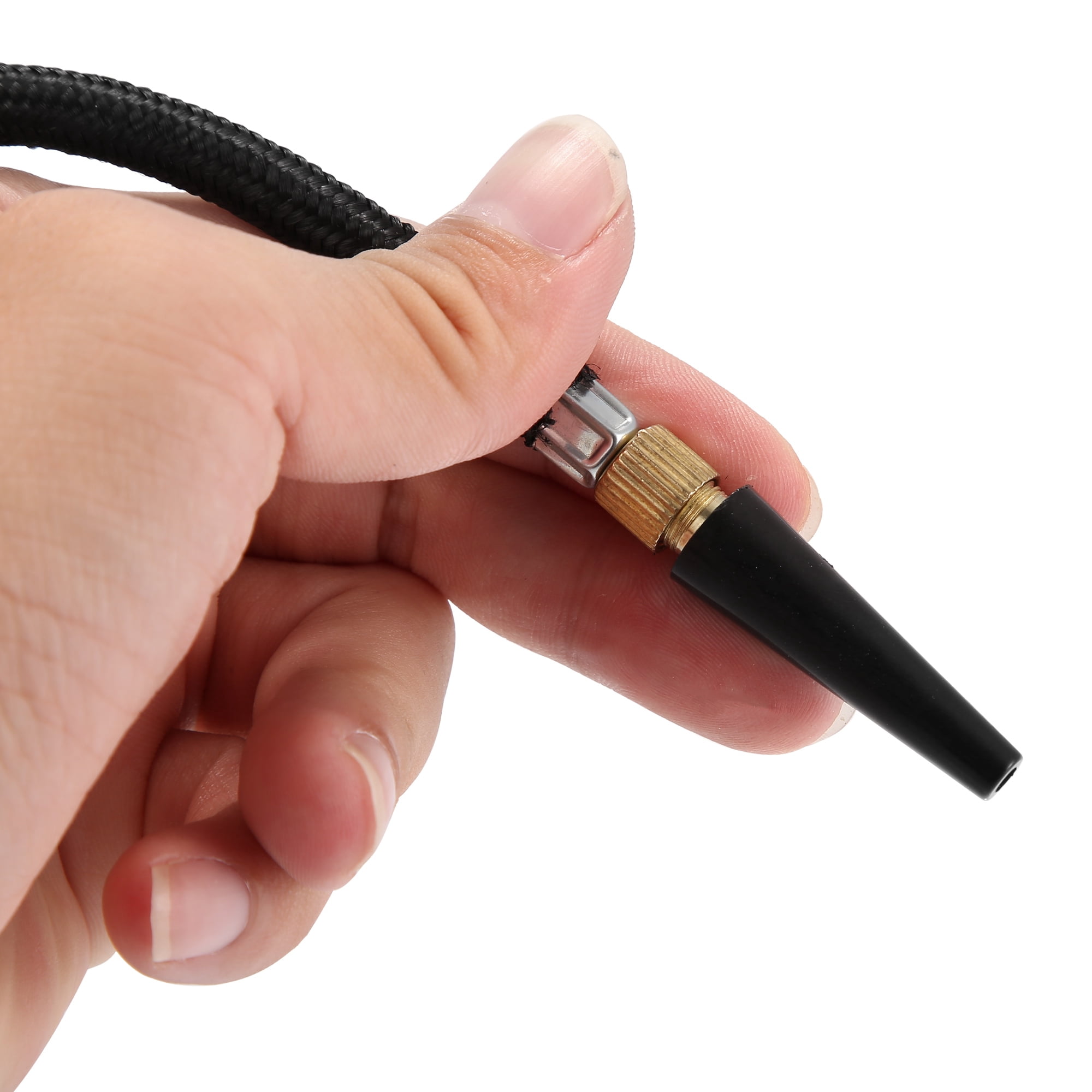 Unique Bargains Portable Bicycle Air Pump with Needle Nozzle Hose for Easy Inflation