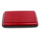 thumbnail image 5 of Hombres Mujeres Identificación commerce business a prueba de agua Tarjeta de crédito Titular de la cartera Caja de almacenamiento de metal de aluminio rojo Yinane Cartera de aluminio de metal, 5 of 8