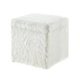 thumbnail image 2 of Inspired Home Allen Pouf en Fausse Fourrure Rangement en Forme de Cube Plateau de Service, 2 of 8