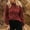 Red, variant on Turilly Women Fashion Casual Polka Print V-Neck Sleeve Loose T-Shirt Blouse