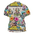 thumbnail image 3 of Mens Hawaiian Shirt Casual Button Turndown Collar Short Sleeve Tropical Beach Shirt Summer Holiday Relaxed Fit Lightweight Shirts for Men Gray XL, 3 of 3