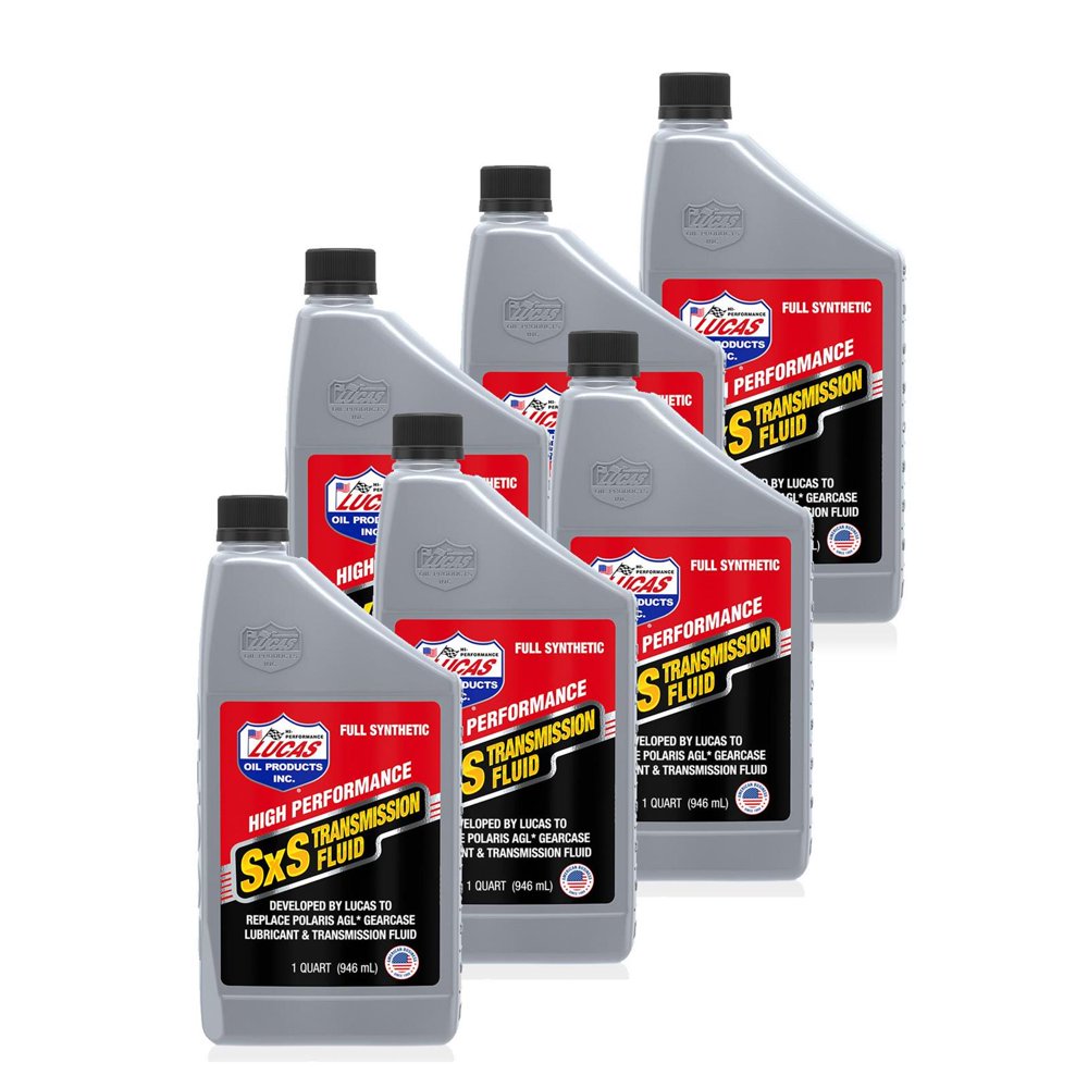 Lucas Oil 11216 Synthetic SxS Transmission Fluid, 6 Quart Case