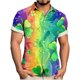 thumbnail image 1 of Ceisia Men's St. Patrick's Day Short Sleeve Shirt Clover Print Regular Straight Fit Green Turn-Down Collar Spring Summer Shirt Gift, 1 of 6