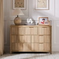thumbnail image 2 of ARKANTOS Fluted 7-Drawer Double Dresser for Bedroom, Coastal Oak Finish, 2 of 11