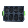 thumbnail image 1 of 8 Slots French Roll Baking Mold Silicone Food Grade Bakeware Pudding Decorating Tools (Grey), 1 of 7