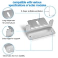thumbnail image 4 of Soportes de aluminio tipo Z para vehículos recreativos, caravanas, barcos y cobertizos Kit de montaje de paneles solares, 4 of 6