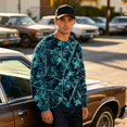 thumbnail image 4 of Men's Camouflage Sweatshirt Loose Fit Crewneck Long Sleeve Pullover Top Casual Graphic Print Hoodie Streetwear Fashion Oversized Jumper Sweater Winter Fall Clothing, 4 of 5