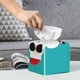thumbnail image 5 of Balery Cute Santa Claus Porta Pañuelos de Cuero con Estampado – Funda Moderna Cuadrada para Caja de Pañuelos, Dispensador 5x5x5'', 5 of 6