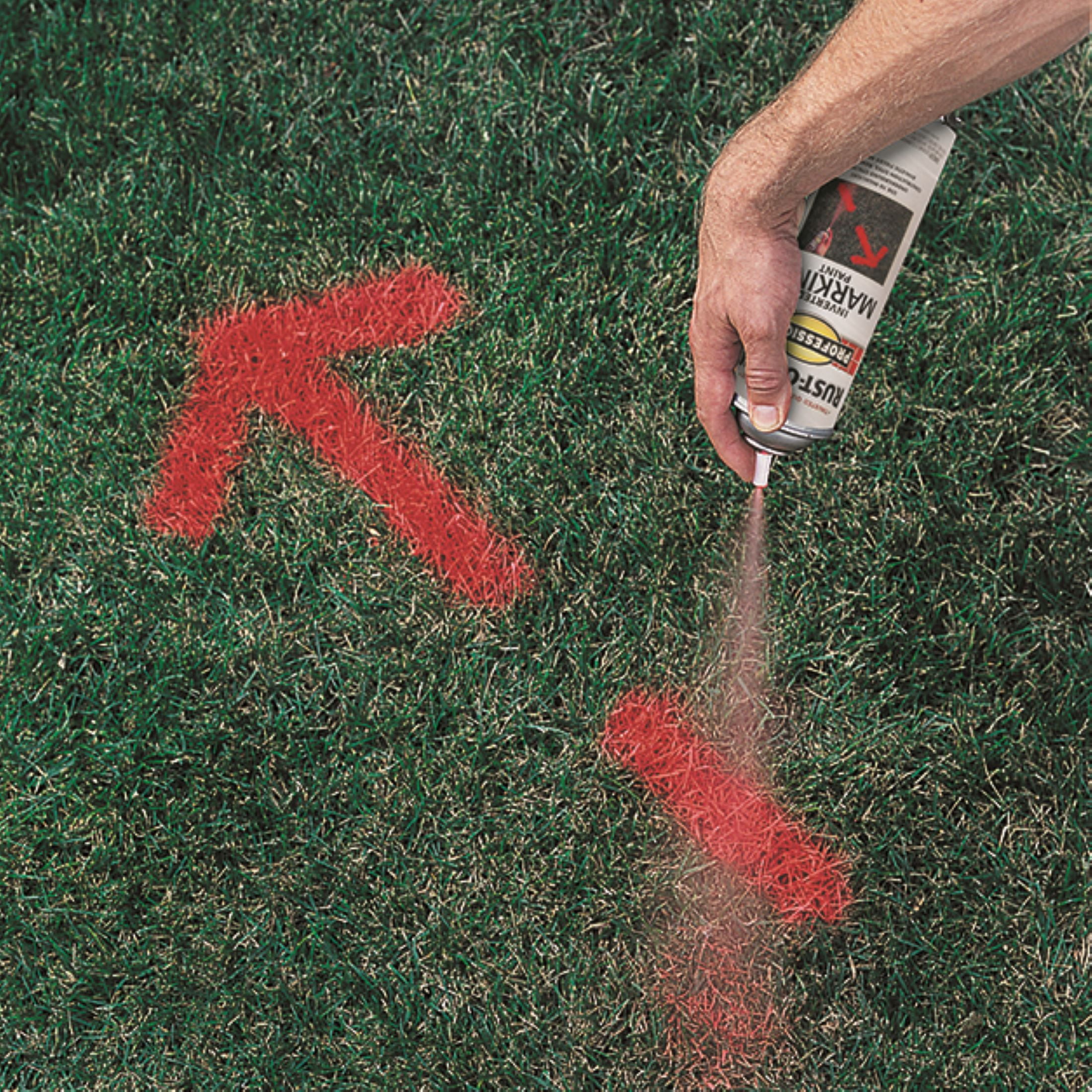 Clear, Rust-Oleum Professional 2X Distance Marking Paint Spray-266594, 15 oz, 6 Pack