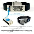 thumbnail image 4 of Sport Medical ID Bracelets for Men and Women, Free Custom Engraving, Emergency Medical Card to Carry Your Emergency Medical Information. Complimentary Access PHR (Personal Health Record), 4 of 9