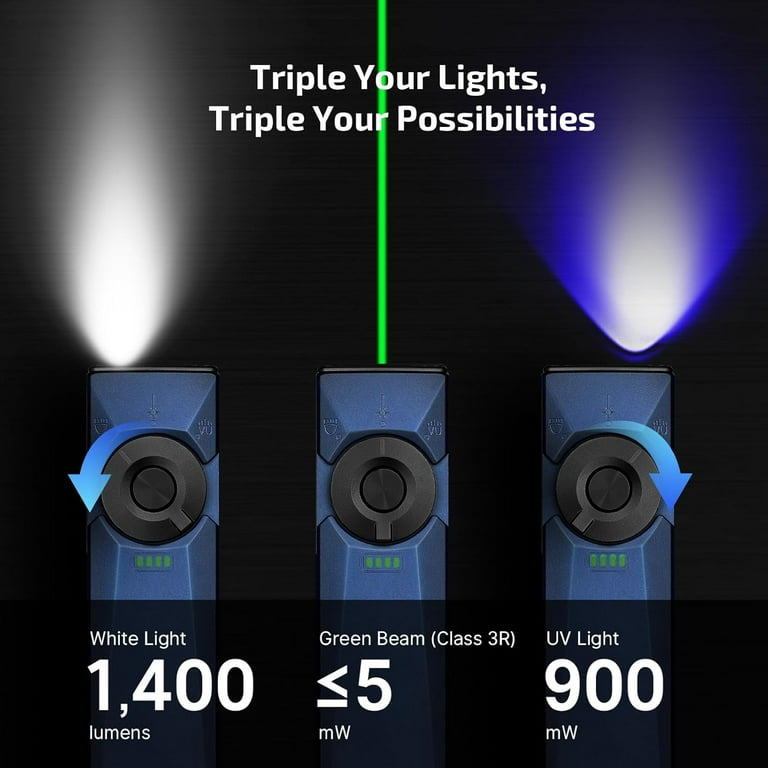 OLIGHT Arkfeld Ultra 1400 Lumens EDC Flat Flashlight, Rechargeable