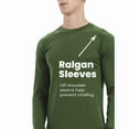 thumbnail image 2 of Mens 100% Merino Wool Base Layer Top For Ski Long Sleeve Thermal Shirts Midweight, 2 of 6