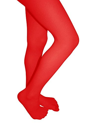 little girls red tights