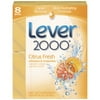 Lever 2000 Citrus Fresh Skin Cleansing Bar Soap, 8 Pack