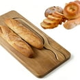 thumbnail image 4 of Upgraded Bread Bow Knife And Cutting Board Set 8in Stainless Steel Sourdough Bread Knife With Bow-Shaped For Homemade Bread Bagels Loaves Bread, 4 of 7