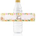 thumbnail image 1 of GFDYREE 50pcs Give Thanks Water Bottle Labels, Happy Thanksgiving Day Self Adhesive Stickers Wrappers Wrap Around Party Decoration Stickers, 1 of 7