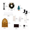 thumbnail image 4 of Decoraciones Navideñas XWSHYW Casa de Muñecas Miniatura Decoración Navideña Roja Set Modelo 11, 4 of 4