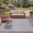 thumbnail image 3 of Safavieh Courtyard Mitre Geometric Indoor/Outdoor Area Rug, Ivory Blue/Beige, 8' x 10', 3 of 11