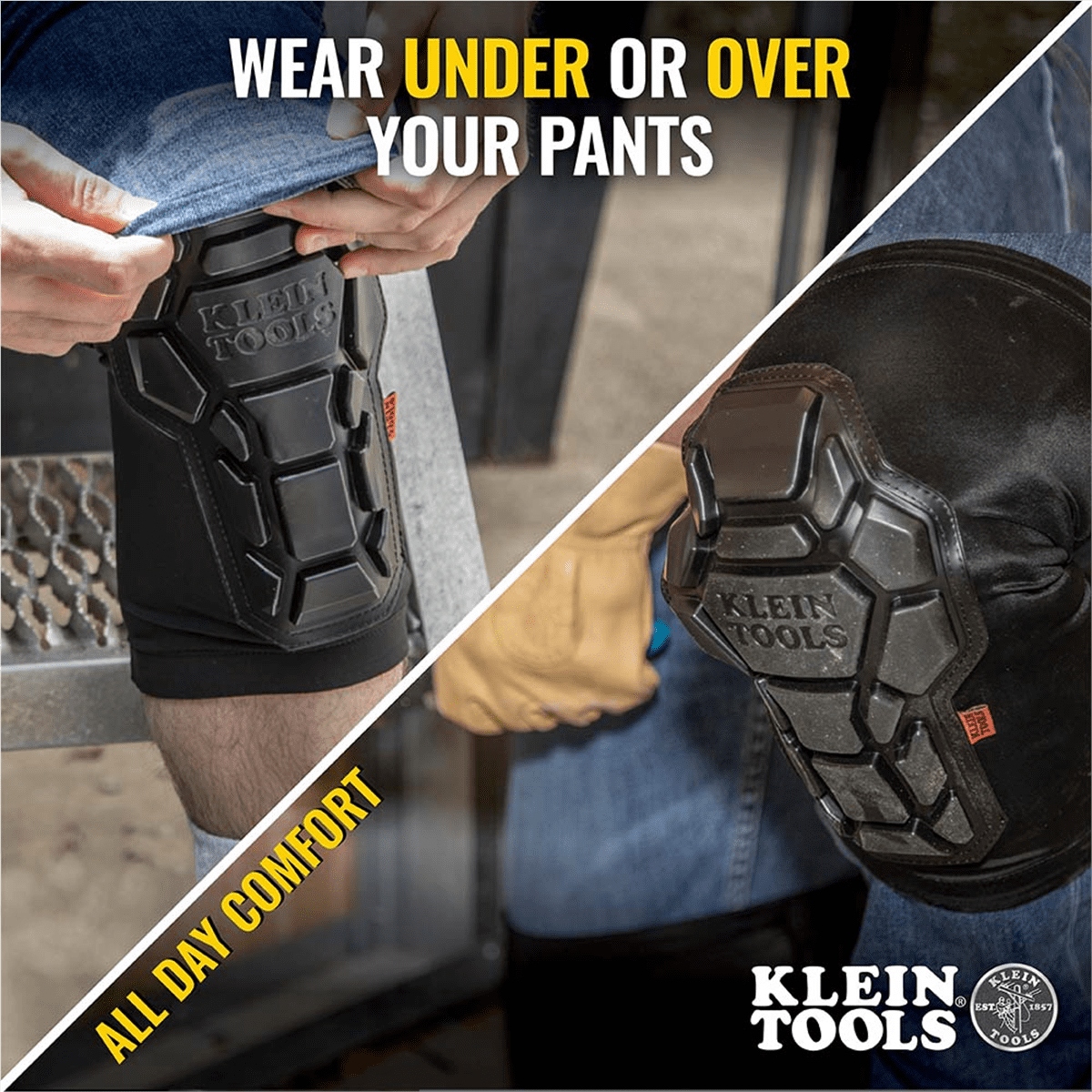 Klein Tools Heavy Duty Knee Pad Sleeves, L/XL