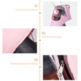 thumbnail image 2 of WASHWEPE Rain Protector Stroller Stroller Rain Cover EVA Pink Universal Design 1Set, 2 of 8