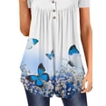 thumbnail image 4 of DYMADE Women Short Sleeve Casual Loose Top Printed T-shirt, 4 of 4