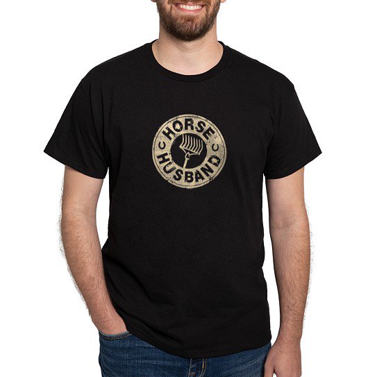 CafePress - Horse Husband Dark T Shirt - Men's Classic Cotton T-Shirts