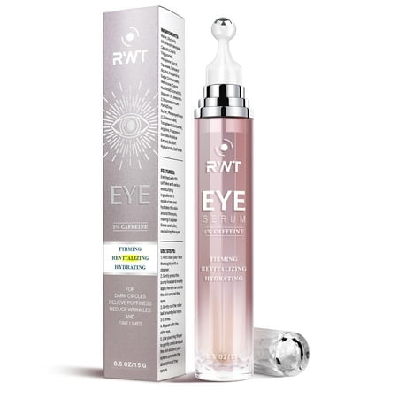 Sérum pour les Yeux à 5 % de Caféine et sous les Yeux pour Cernes et Poches Soin des Yeux Sérum Rouleau pour les Yeux avec Bille de Massage 360 Traitement des Yeux Crème Rouleau sous les Yeux pour Femmes Réduit les Rides et les Ridules