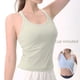 thumbnail image 4 of Chaleco corto con almohadilla para el pecho para correr, fitness, ropa clásica de yoga, transpirable, de secado rápido, para mujer, 4 of 6