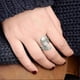 thumbnail image 3 of 925 Sterling Silver and Brass Leaf Adjustable Ring for Women, Cool Plain Simple Open Wrap Feather Ring Size 7-10, 3 of 4