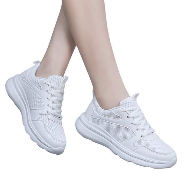 Zapatos Blancos Versátiles para Ocio Al Aire Libre Calzado Deportivo Transpirable Y Cómodo Calzado para Y Correr 2377 (Blanco 40)