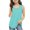 Mint Green, variant on Dursoulink Sleeveless Vest for Girls, Solid Color Casual Top with Round Neck, Polyester-Spandex Blend, Breathable Summer Wear for 3-14 Years