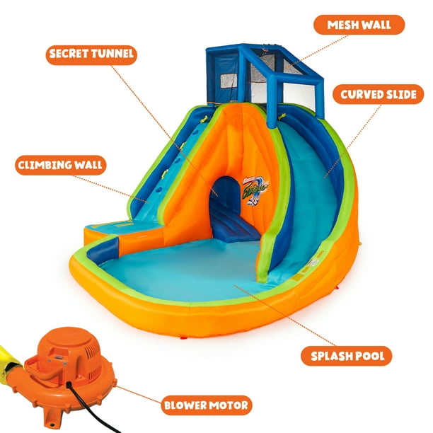 Banzai Sidewinder Falls Inflatable Outdoor Adventure Splash Water