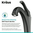 thumbnail image 6 of KRAUS Arlo Matte Black Single Handle Vessel Bathroom Faucet with Pop Up Drain, 6 of 11