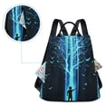 thumbnail image 5 of FORMRS Women's Travel Backpack Purse Anti-Theft Hidden Pockets Casual Shoulder Bag, Blue Tree, 5 of 7
