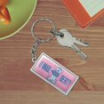 thumbnail image 2 of Rectangle  Sesame Street Ernie U Mad, Bert? Keychain in Chrome Plated Metal, 2 of 3