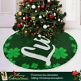 thumbnail image 6 of GZHJMY St. Patrick's Day Clover Christmas Tree Skirt Tree Skirt for Holiday Party Home Christmas Day Ornaments, 47.2", 6 of 6