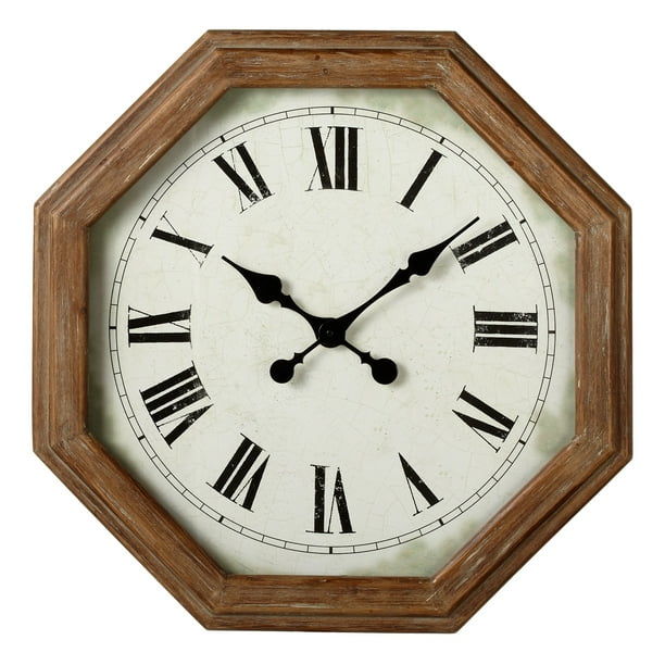 CBK Wood Hexagon Frame Wall Clock 164327