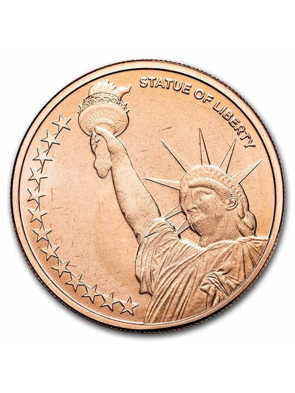 Collectible 1 oz Copper Round - Statue of Liberty